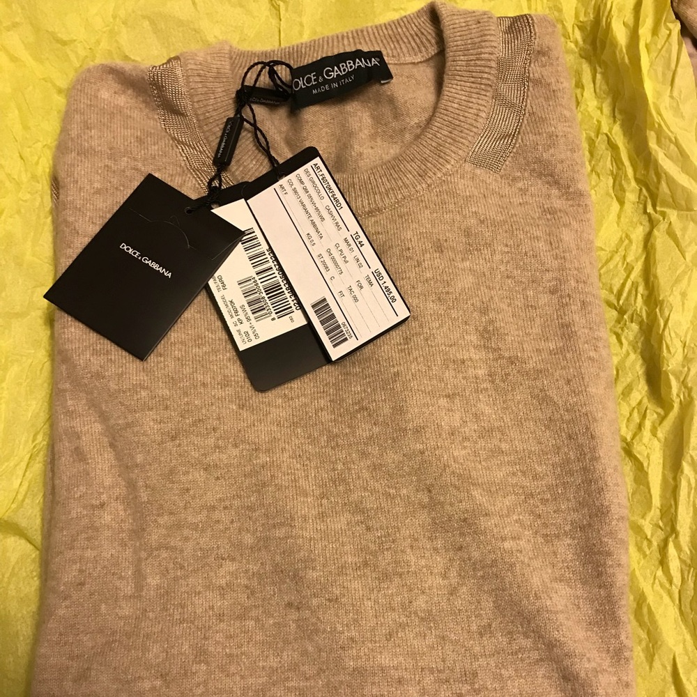New with tag “D&G” cashmere sweater